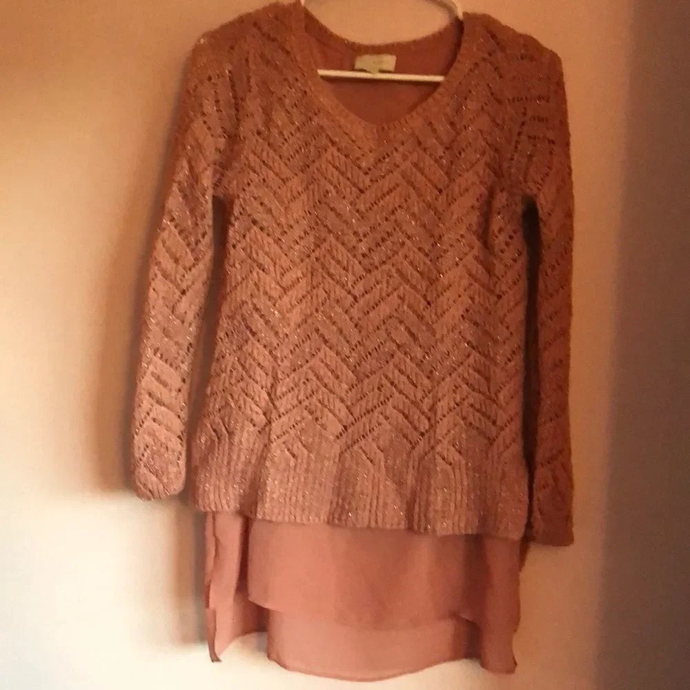 Lucky brand pink sweater